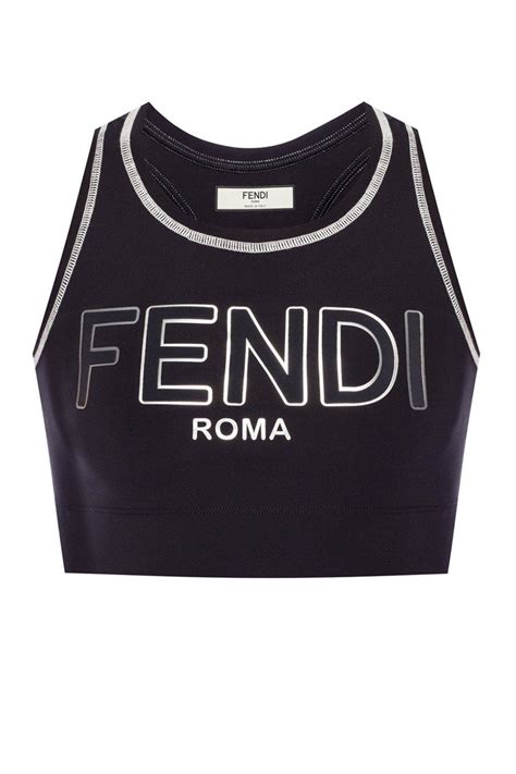 fendi crop top|fendi sleeveless top.